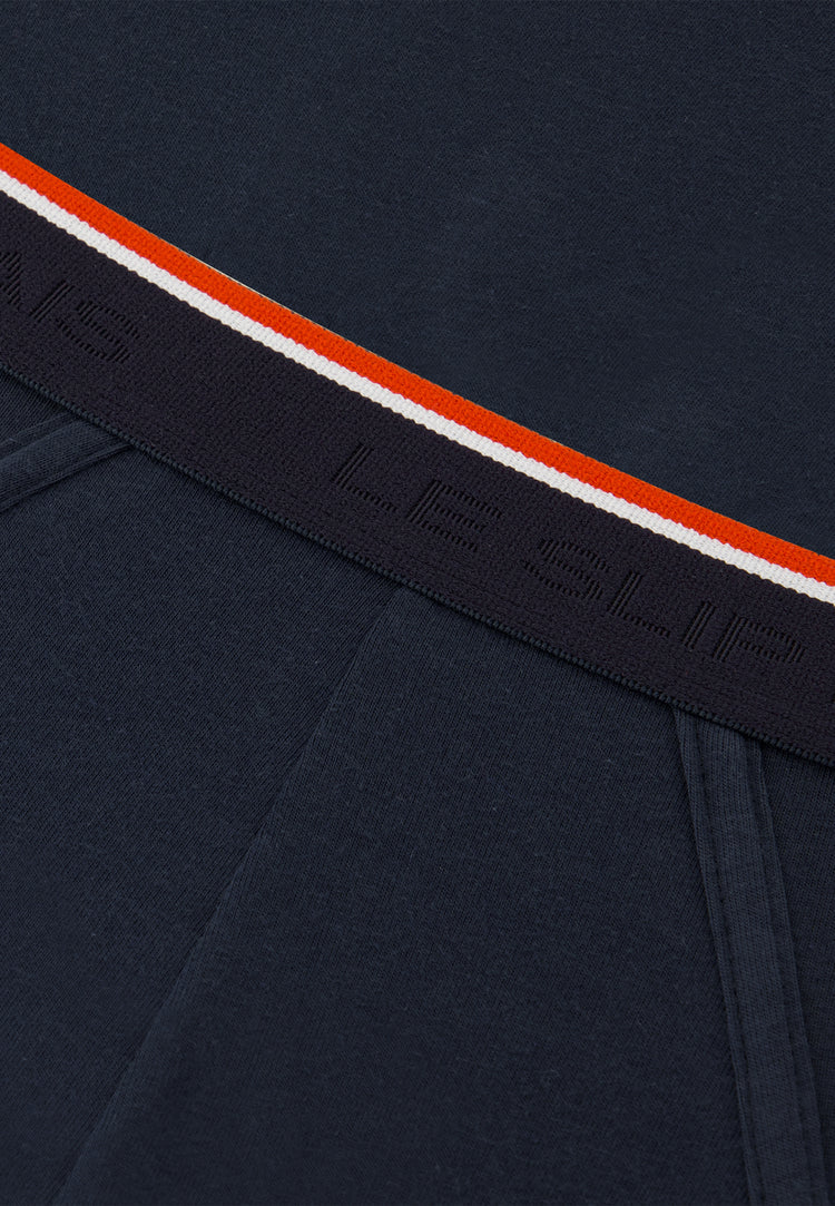 Slip échancré en coton - Jeff  Bleu Marine - Le Slip Français - 5