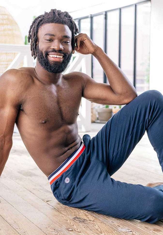 le slip français Bas de pyjama en coton Le Toudou En solde Black