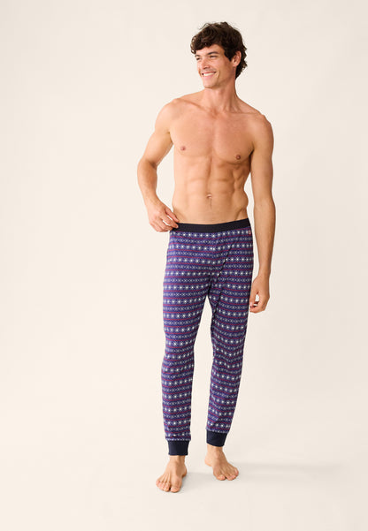 Cotton pajama bottoms - Manu Flocon