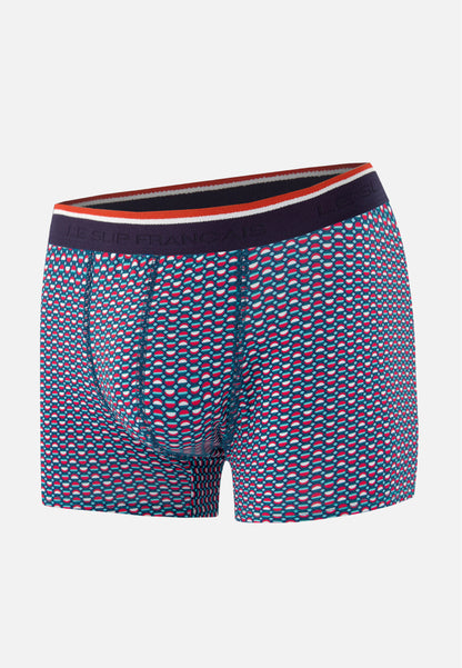 Boxer vert à motif cercle en coton - Marius Cercle Vert D'Eau