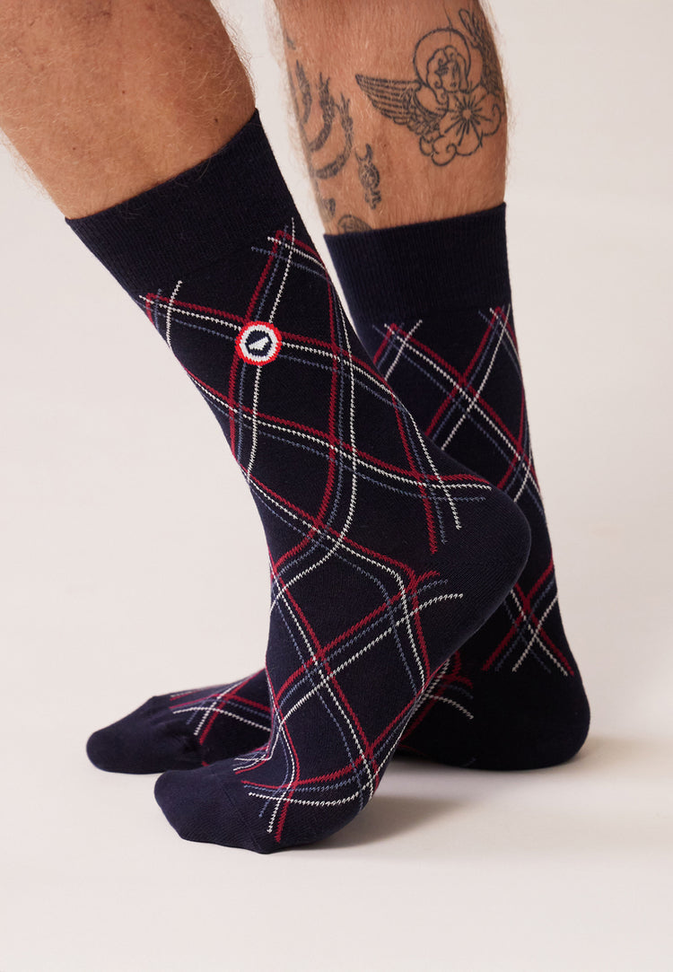 Lucas Tartan Navy - Le Slip Français - 2