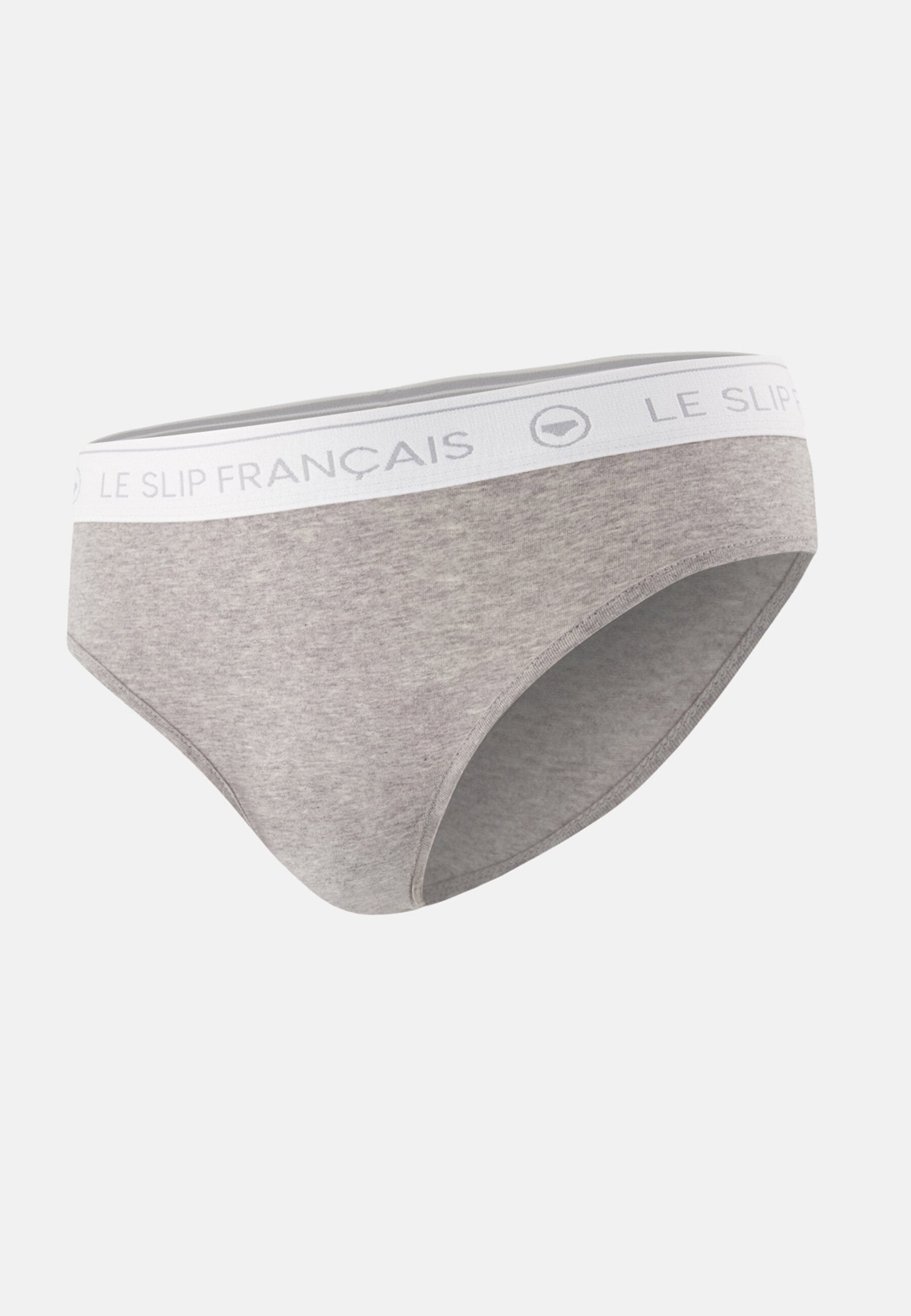 Culotte taille haute grise en coton - Rieuse Gris Chine