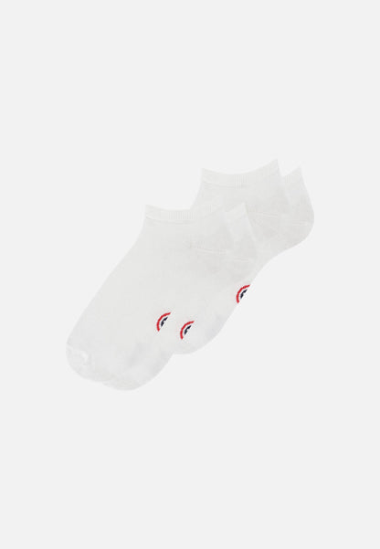 Lot de 2 socquettes en coton - Chaussettes Blanches