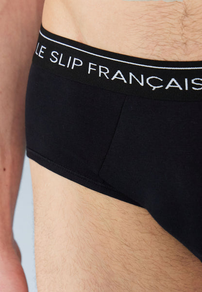 Lot de 3 slips en coton - Slips Bleu Marine Bleu  Noir