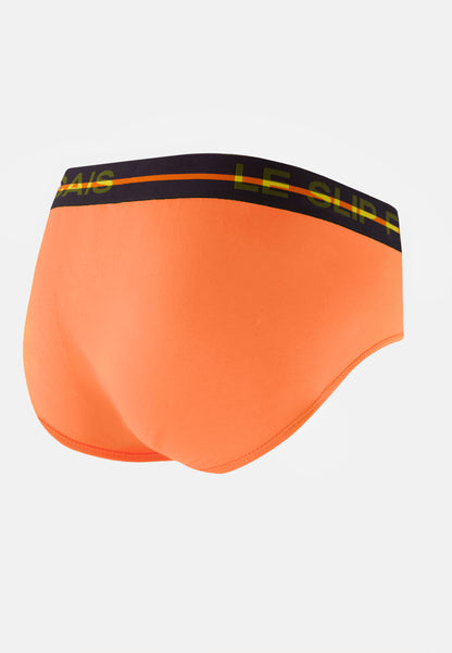 Slip orange en coton - Intrépide Orange Pur