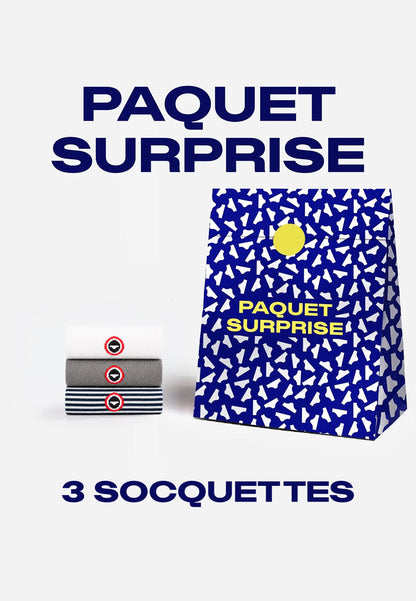 Lot de 3 paires de socquettes surprise ! - Coloris surprise