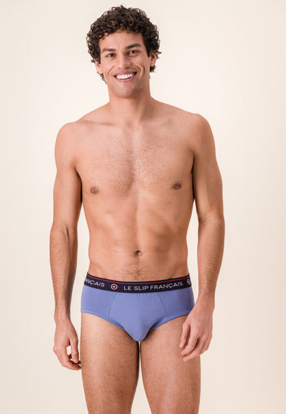 Blue cotton briefs - Intrepid Blue Denim