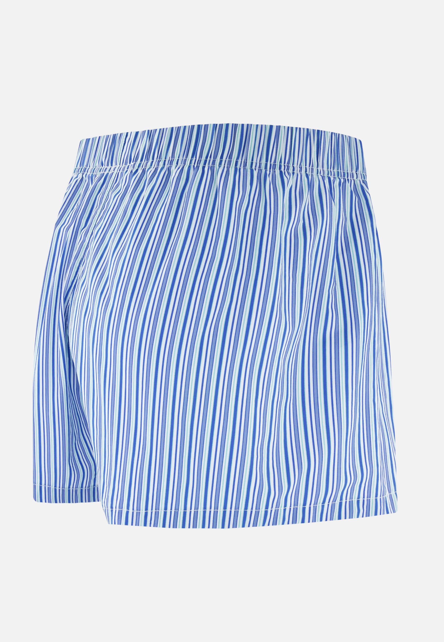 Blue striped cotton mattress boxer shorts - Jacques Striped Mattress Blue Ocean