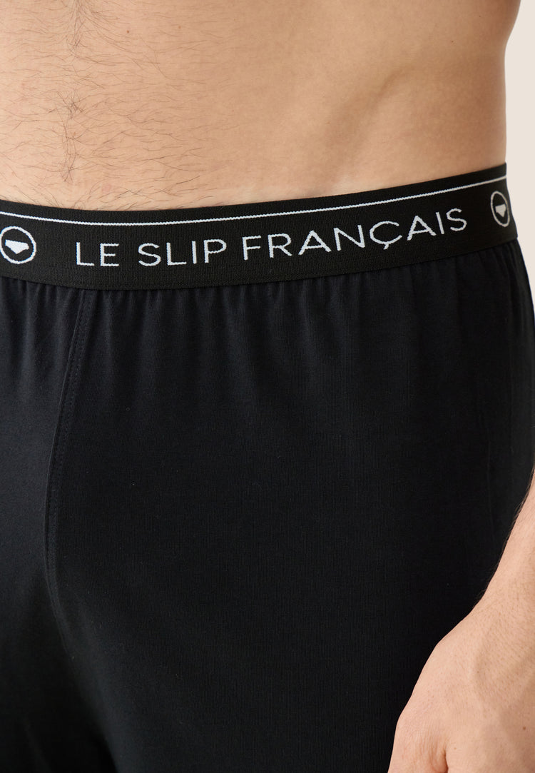 Men's long black cotton pajama bottoms - Indomptable Noir - Le Slip Français - 4