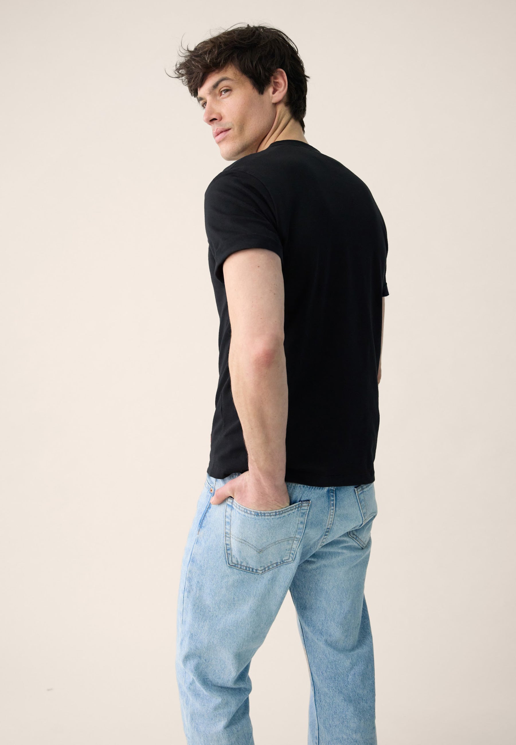 T-shirt manches courtes en coton - Formidable Noir