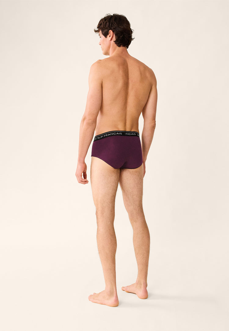 Slip prune en coton - Intrepide Prune - Le Slip Français - 3