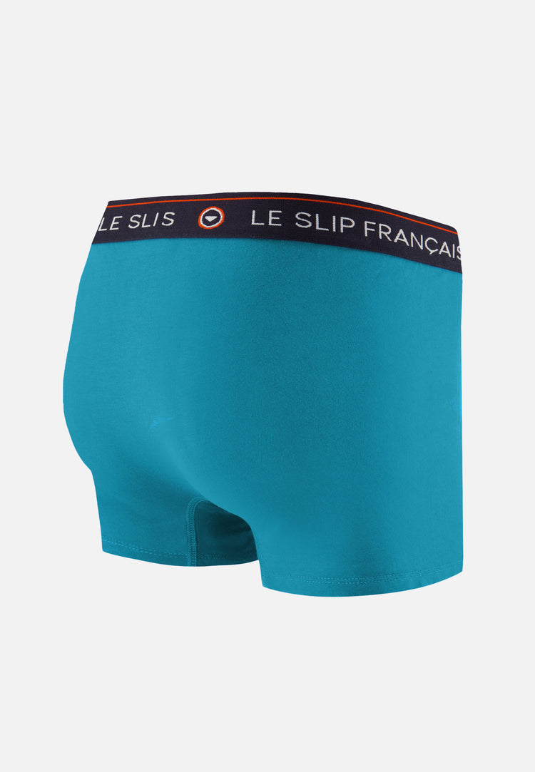 Boxer bleu topaz en coton - Redoutable Topaz - Le Slip Français - 7