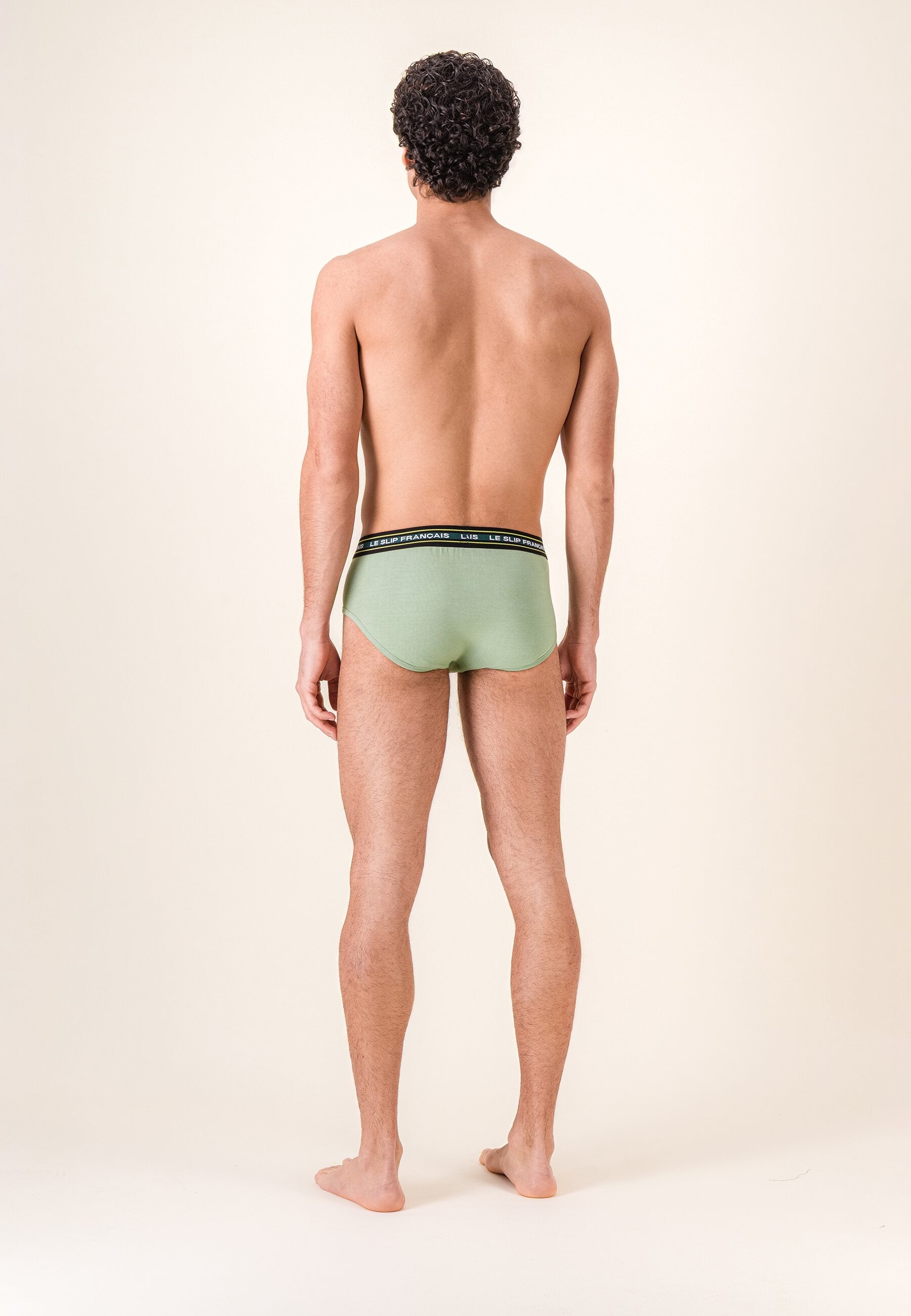 Slip vert en coton - Intrépide Vert Sauge