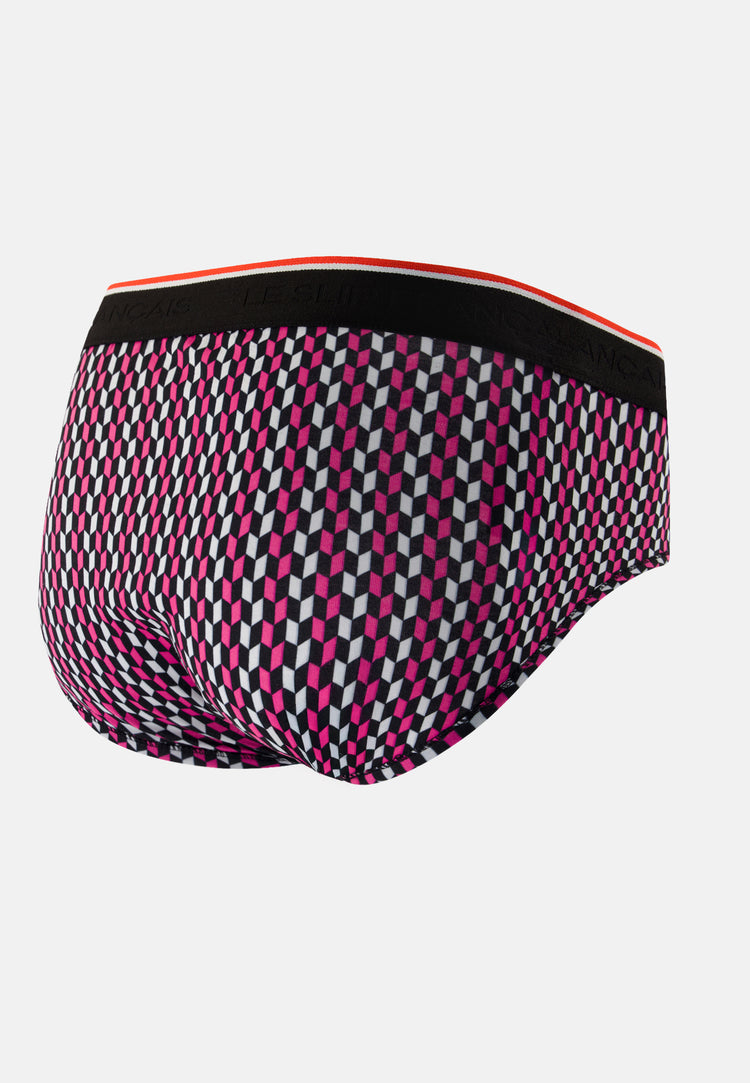 Slip imprimé fléchettes fuchsia en coton - Terrible Flechette Fuchsia - Le Slip Français - 8