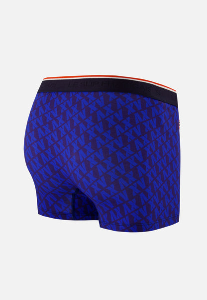 Boxer bleu marine à motif XV en coton - Marius XV Marine