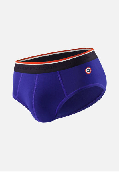 Slip bleu en coton avec cocarde - Terrible Indigo