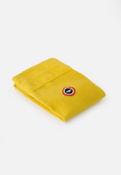 Chaussettes mi-hautes unies jaune - Robuste Jaune Citron