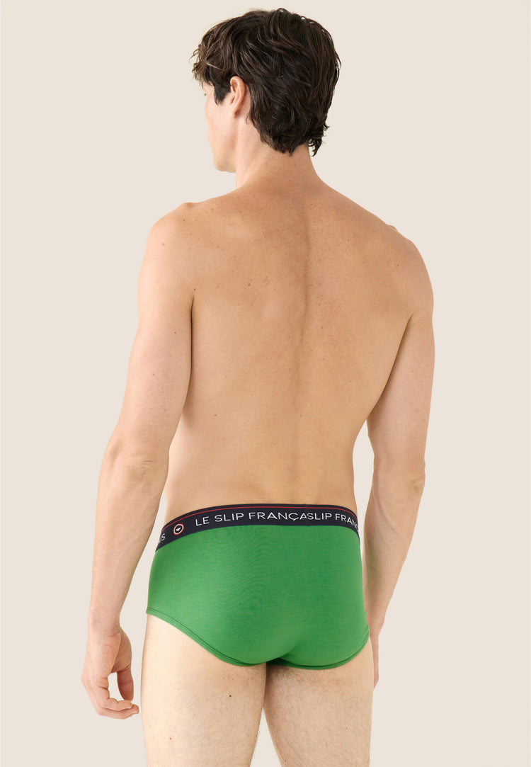 Slip vert menthe en coton - Intrepide Mint Green - Le Slip Français - 3