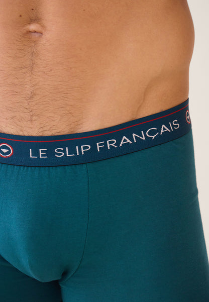 Boxer bleu en coton - Redoutable Bleu Canard