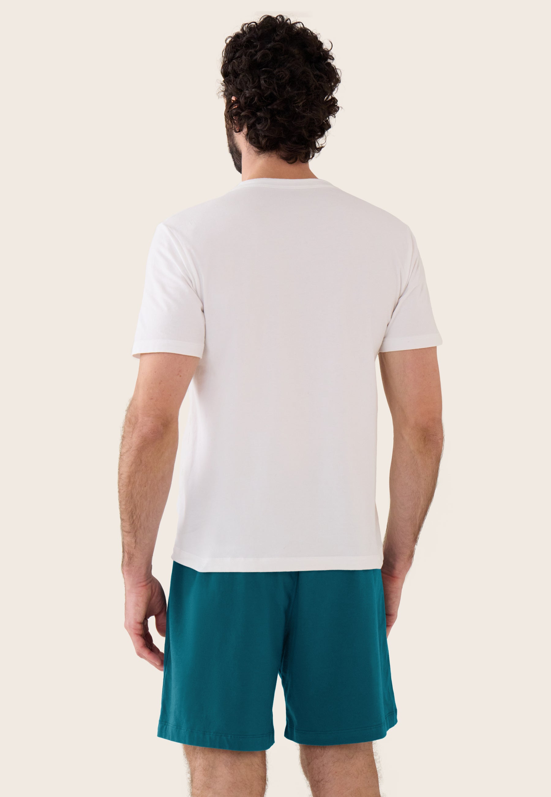 Ensemble pyjama t-shirt et short en coton - Ensemble de pyjama Formidable Marine Invincible Bleu Canard