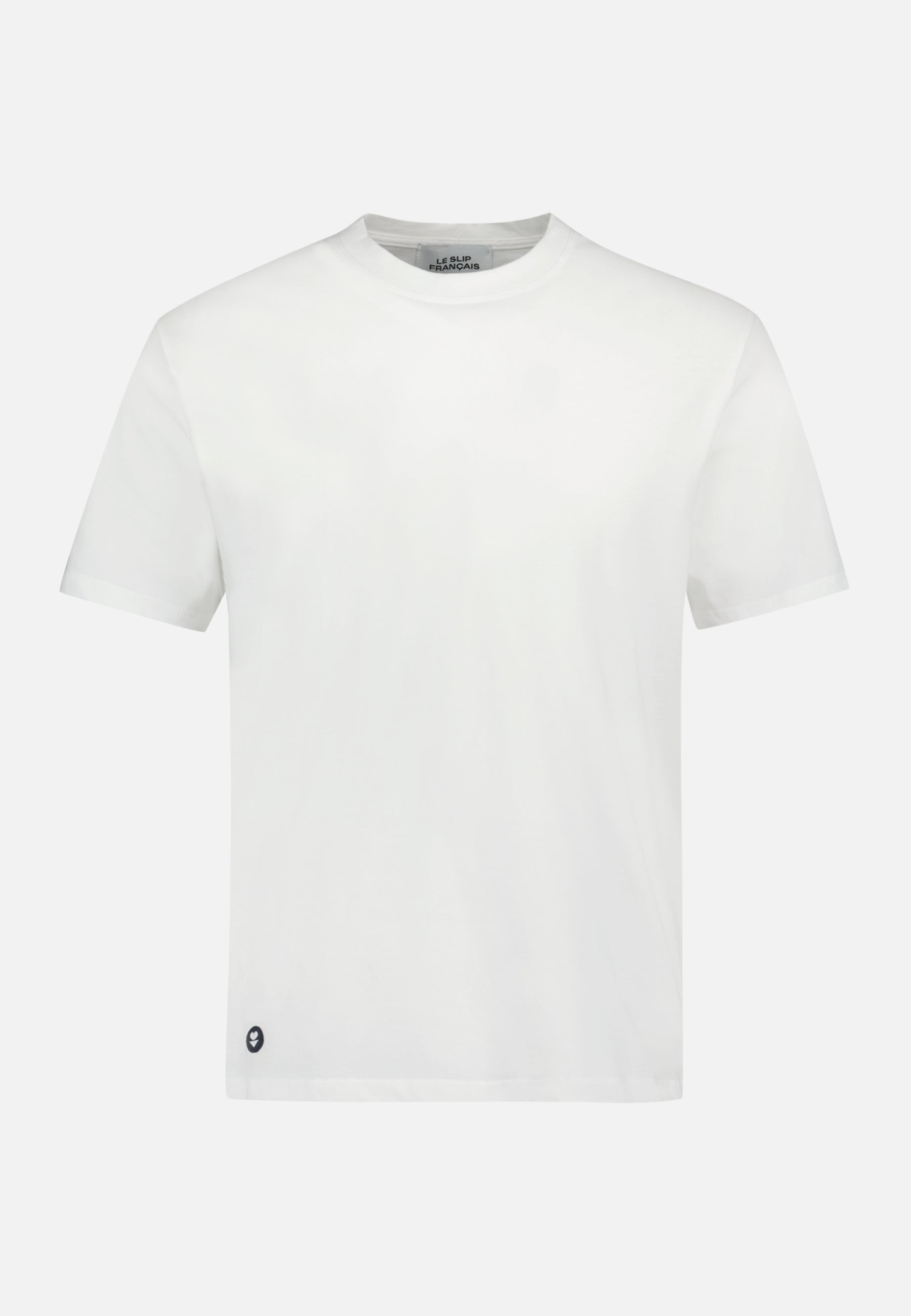 T-shirt col rond en coton - Jean Blanc