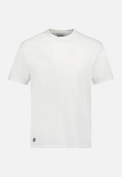 T-shirt col rond en coton - Jean Blanc
