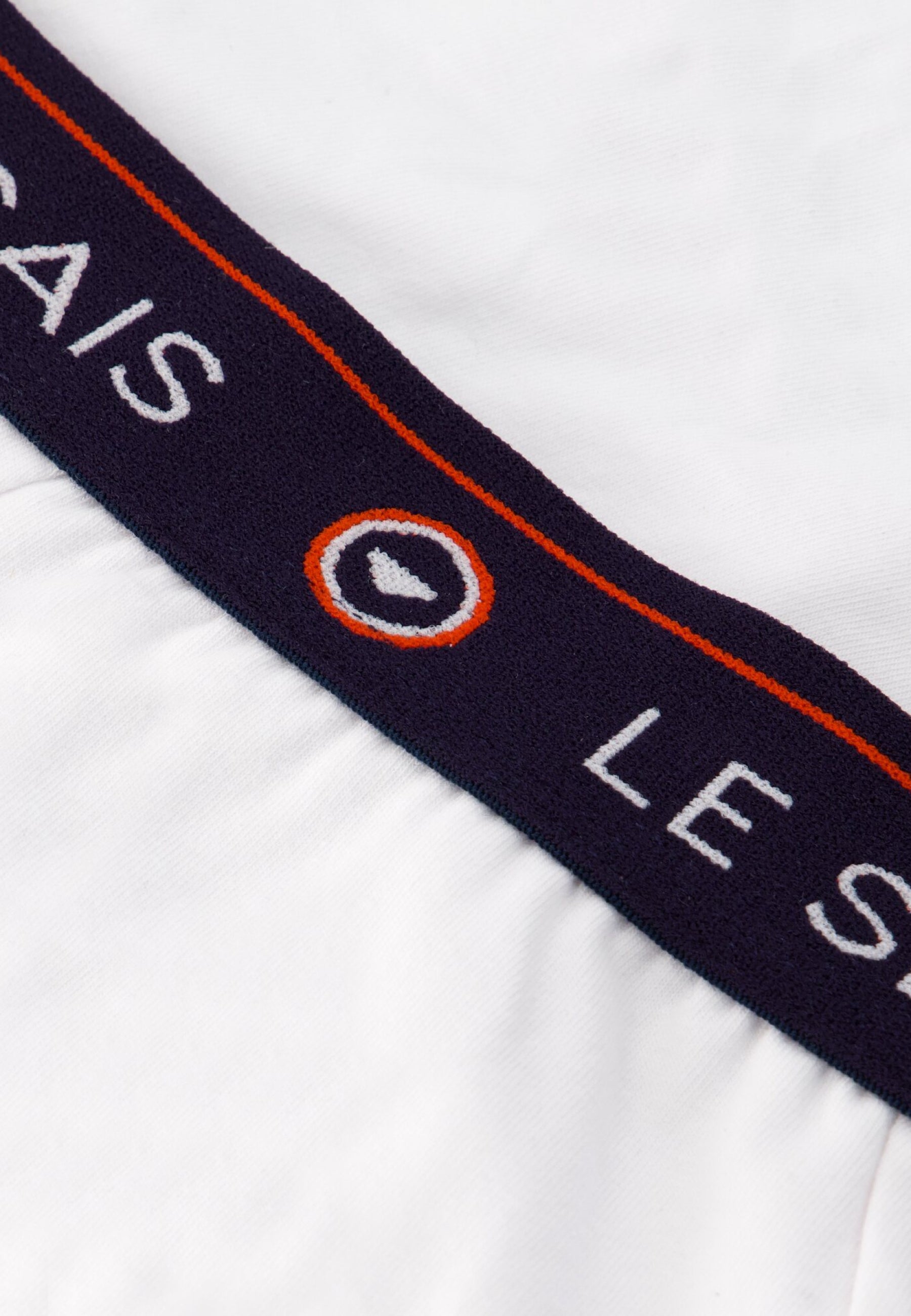 Lot de 3 slips en coton - Slips Bleu Marine Blanc Rouge