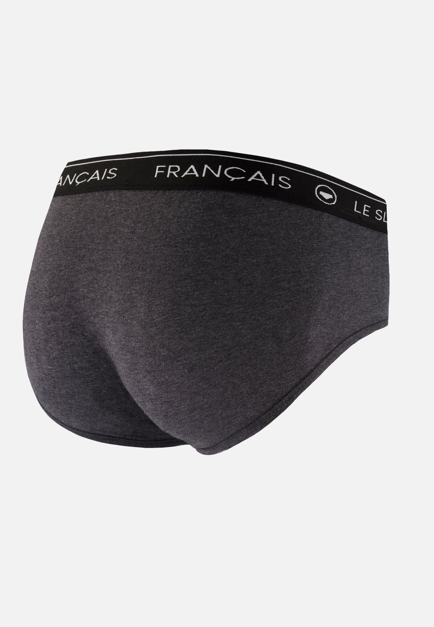 Slip gris en coton - Intrépide Gris Anthracite