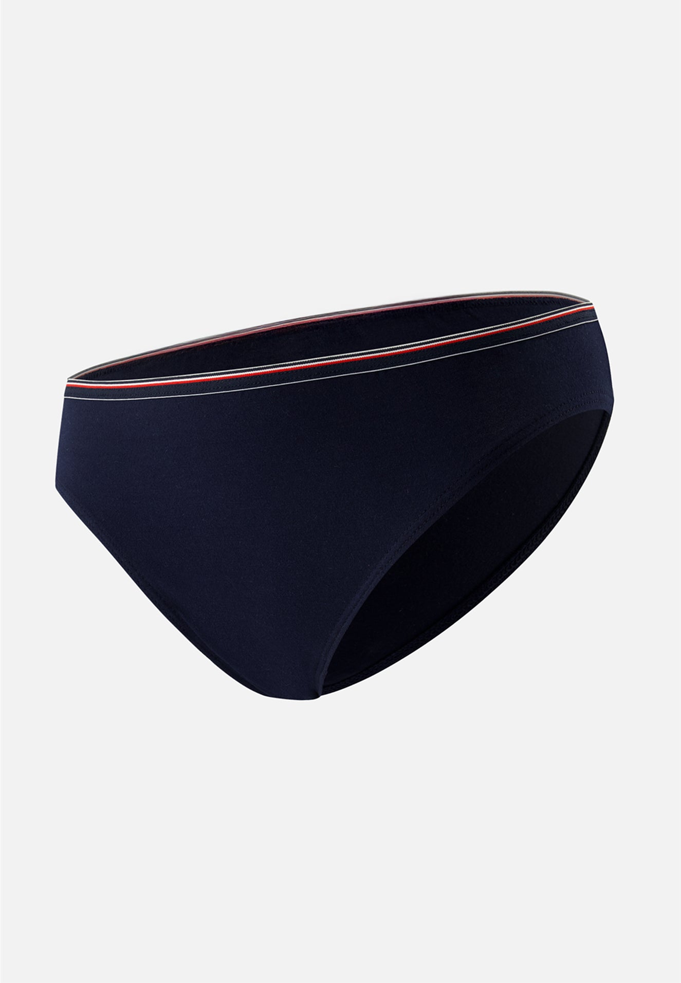 Culotte bleu marine en coton - Lucette Marine - broderie