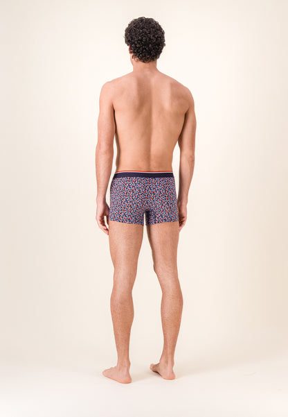 Boxer rose en coton - Marius Rose Rouge Brique
