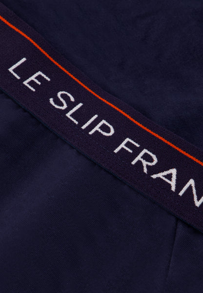 Boxer bleu marine en coton - Redoutable Marine Brodé Super Papa