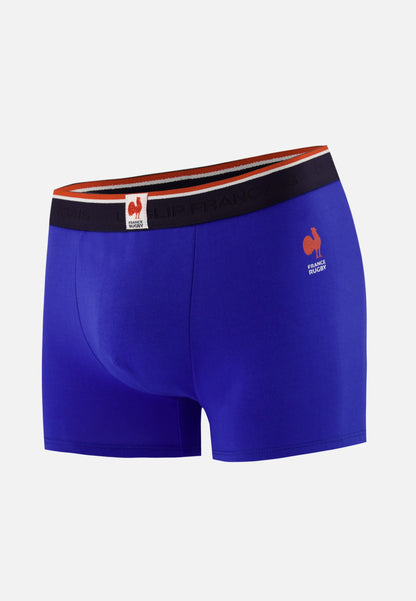 Boxer bleu france rugby en coton - Redoutable Indigo France Rugby