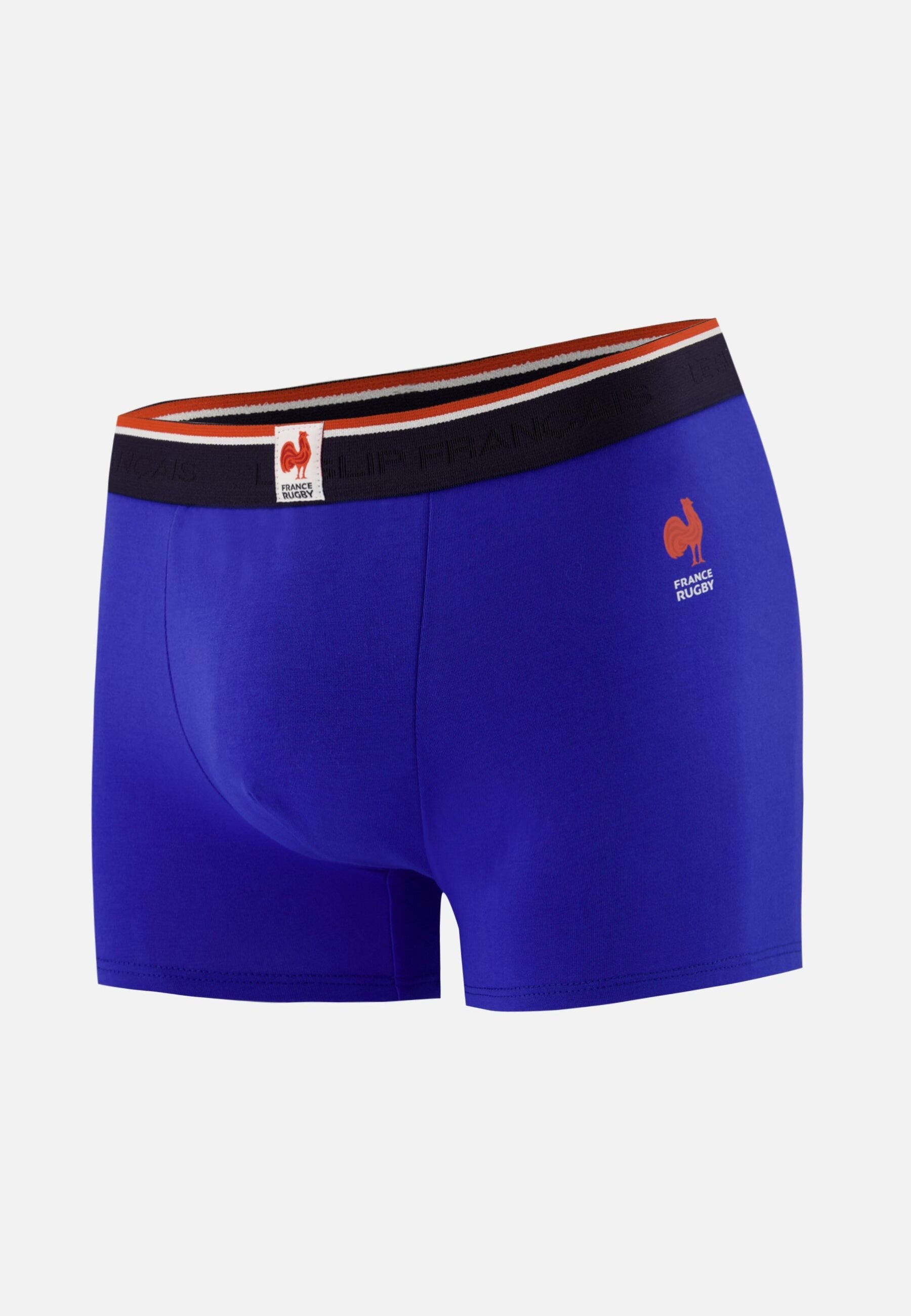 Boxer bleu france rugby en coton - Redoutable Indigo France Rugby
