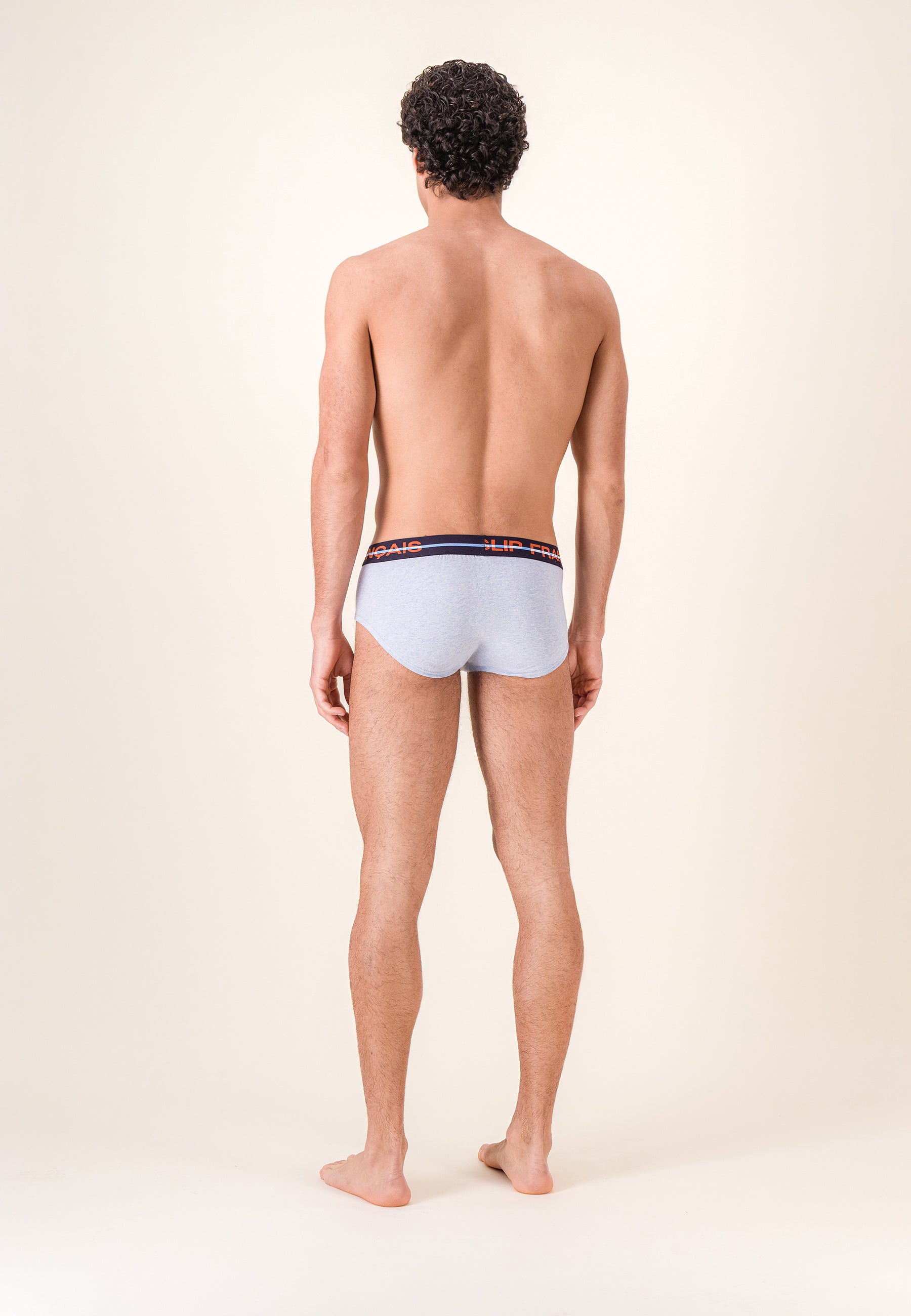Slip bleu en coton - Intrépide Bleu Ciel Chiné