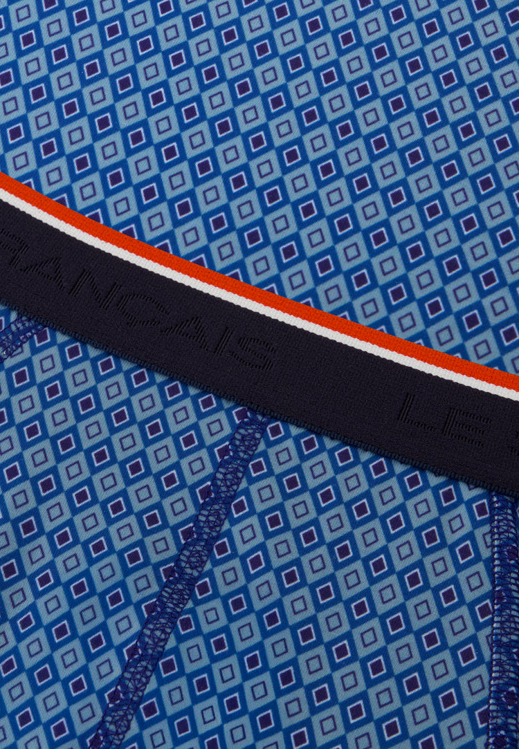 Blue printed cotton briefs - Terrible Harlequin Bleu - Le Slip Français - 6