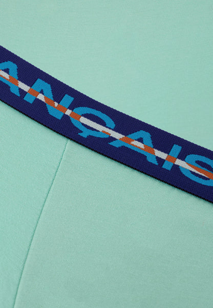 Green cotton boxer shorts - Redoutable Azure Green