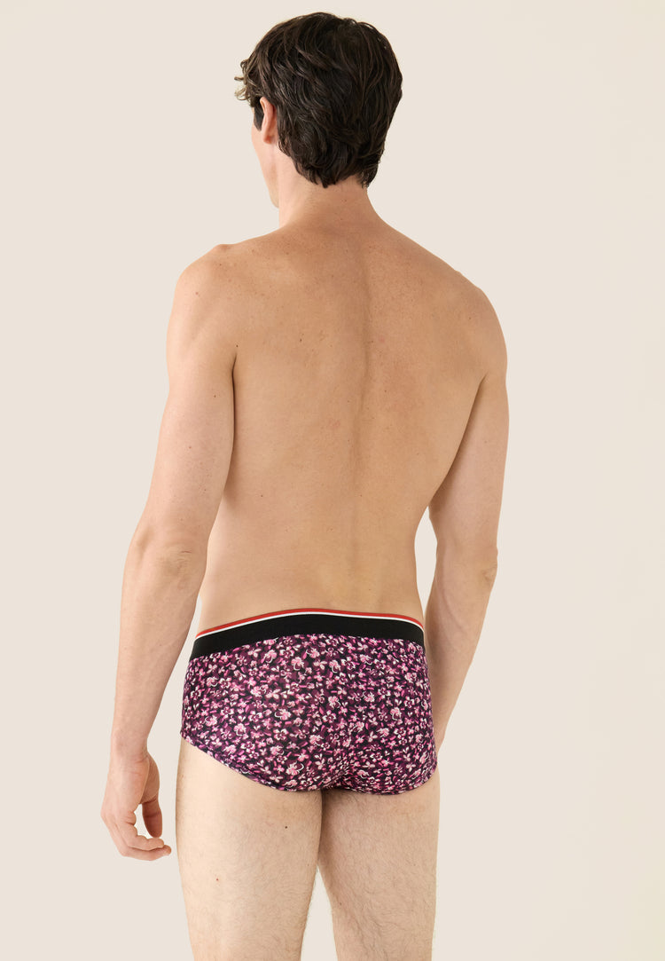 Slip hibiscus prune en coton - Terrible Hibiscus Prune - Le Slip Français - 3