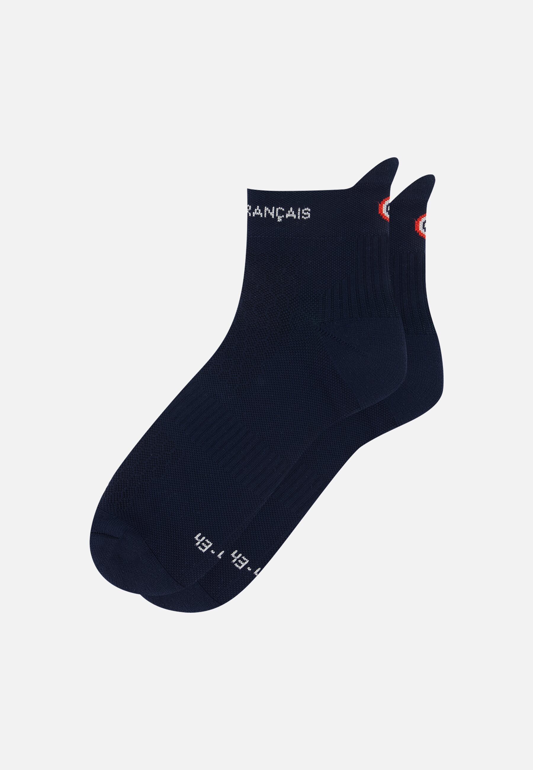 Chaussette de sport marine en coton - Achille Marine