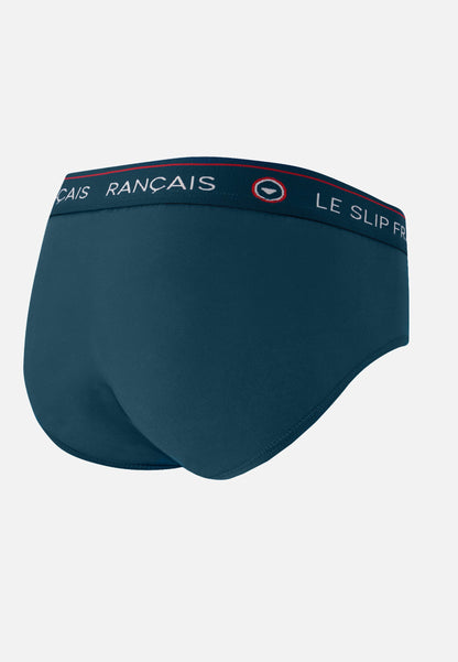 Slip bleu en coton - Intrépide Bleu Canard