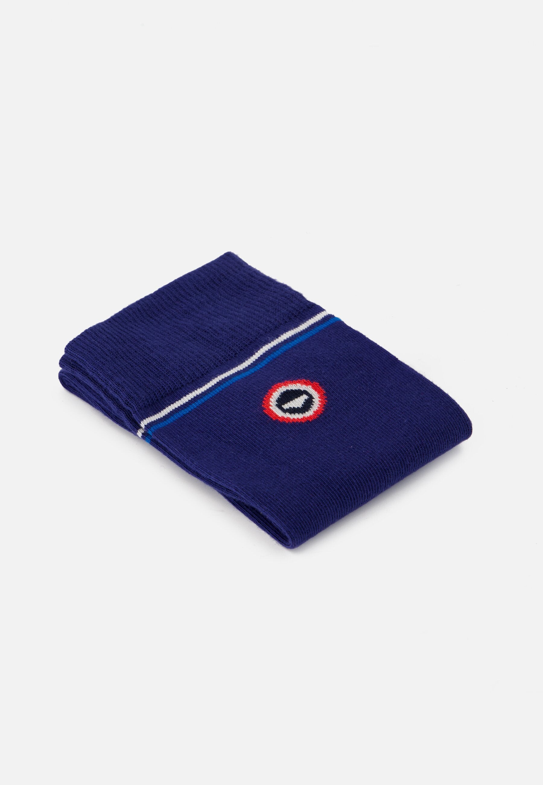 Chaussettes mi-hautes bleues fantaisie - Lucas Bleu