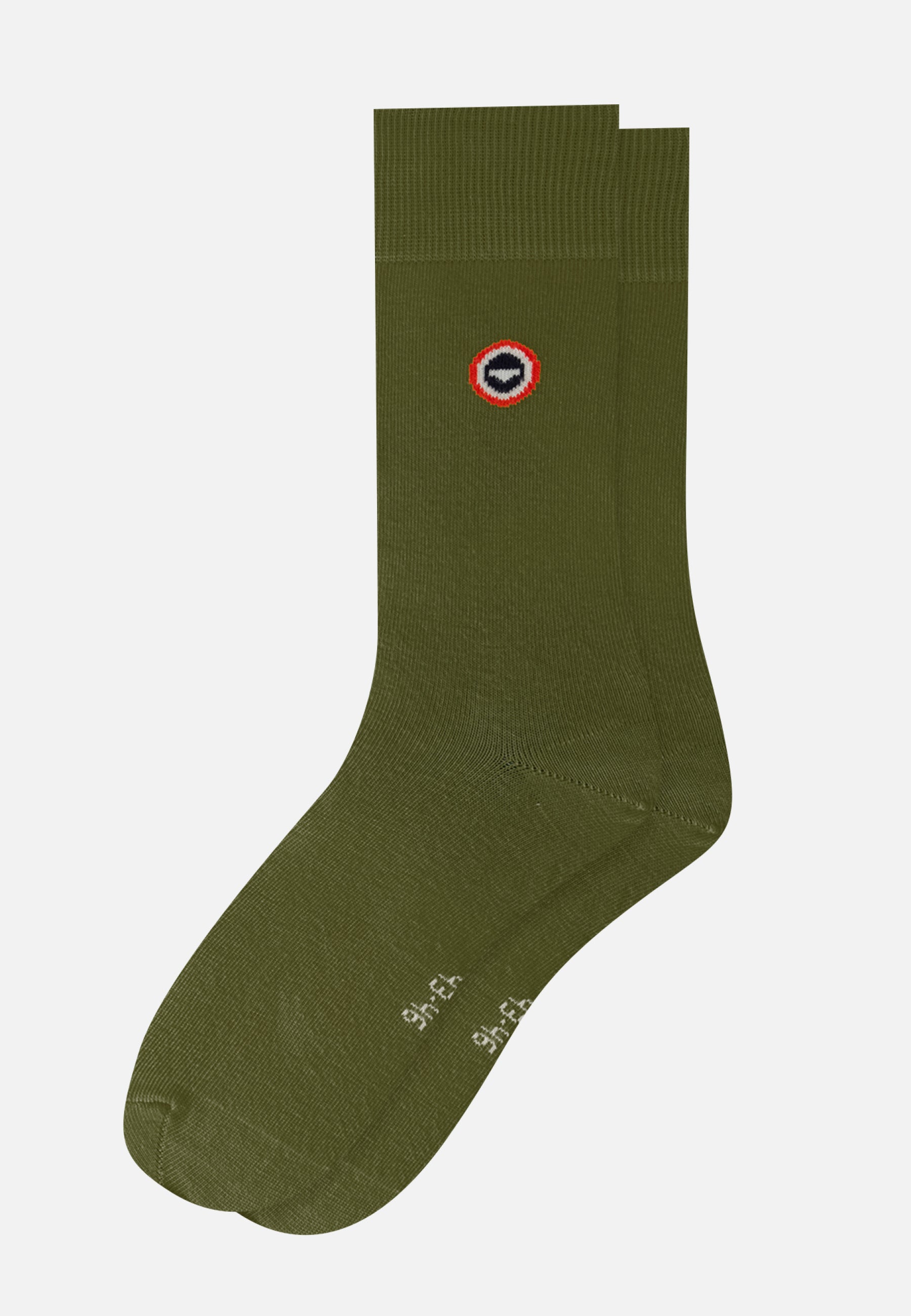 Chaussettes mi-hautes unies vert - Robuste Kaki Veronese