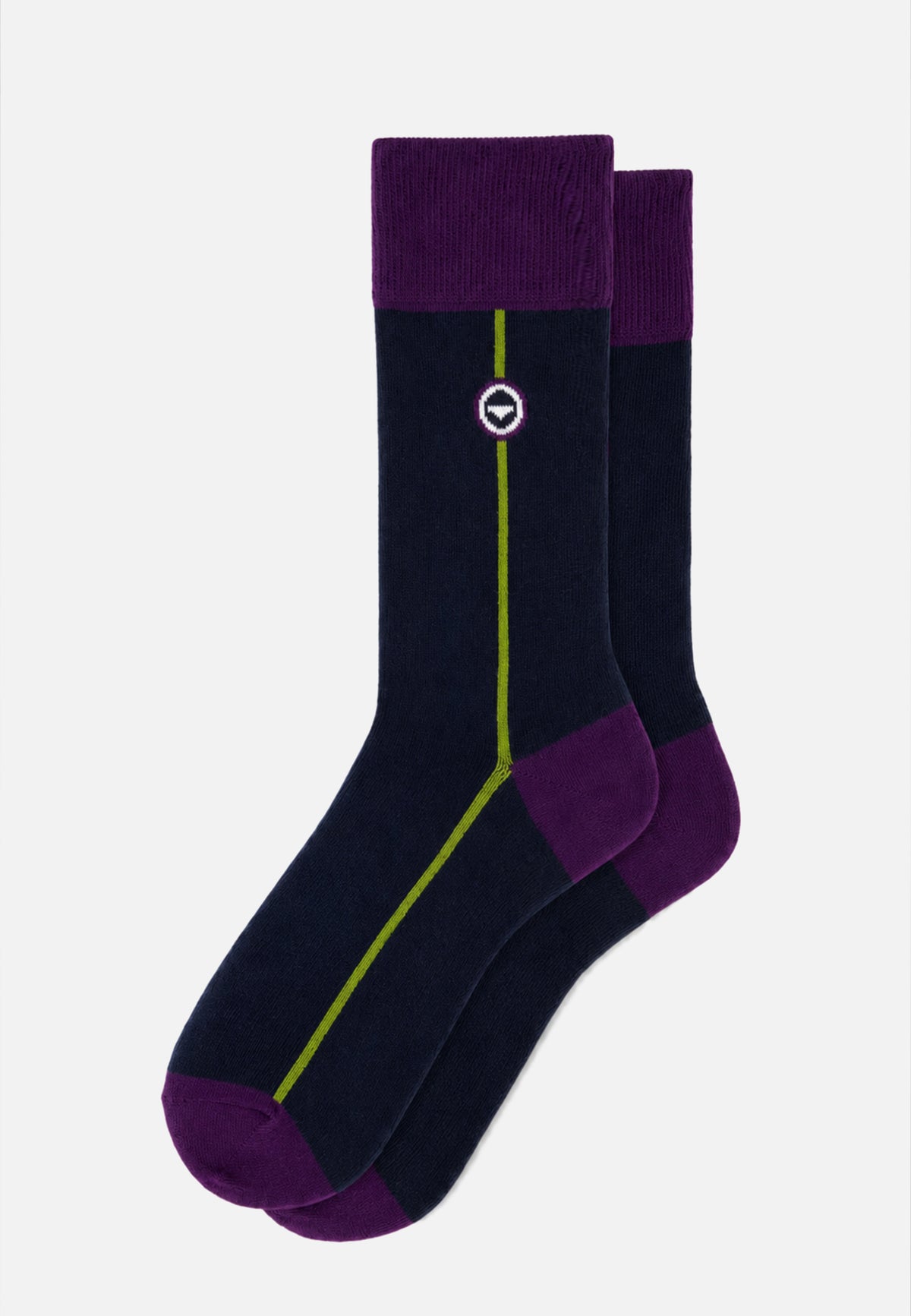 Chaussettes mi-hautes en coton - Lucas Verti Vert Acidulé