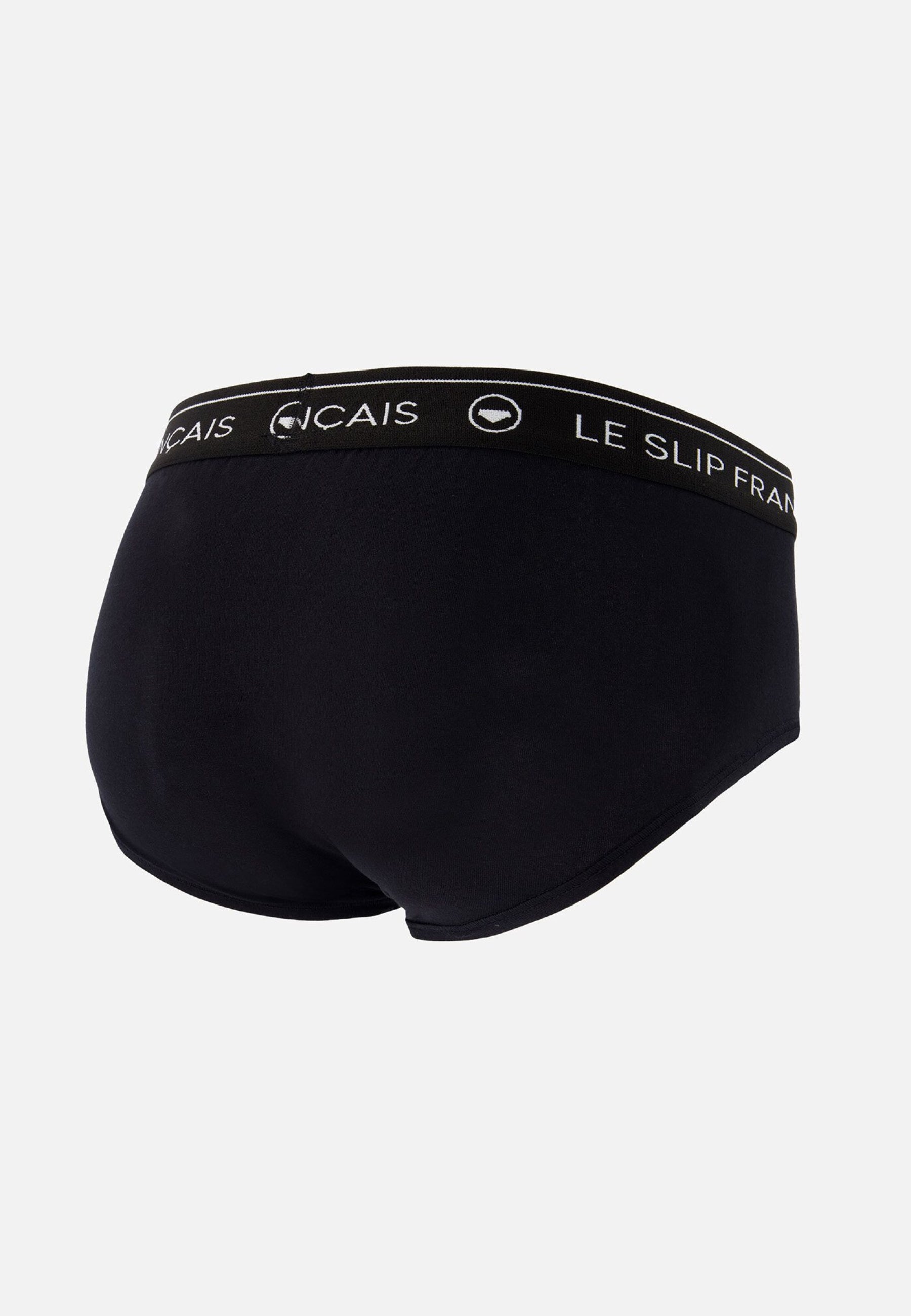 Slip noir en coton - Intrépide Noir