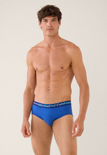 Lot de 10 slips en coton - Slips Marine Blanc Bleu Canard Vert D'Eau Gris Chiné Rose Cerise Noir Bleu Jean Bleu Nautique