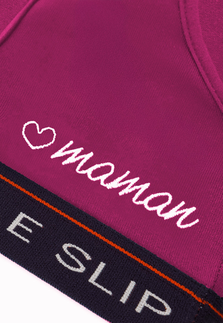 Brassière en coton - Tapageuse Betterave Brodé Coeur Maman - Le Slip Français - 4