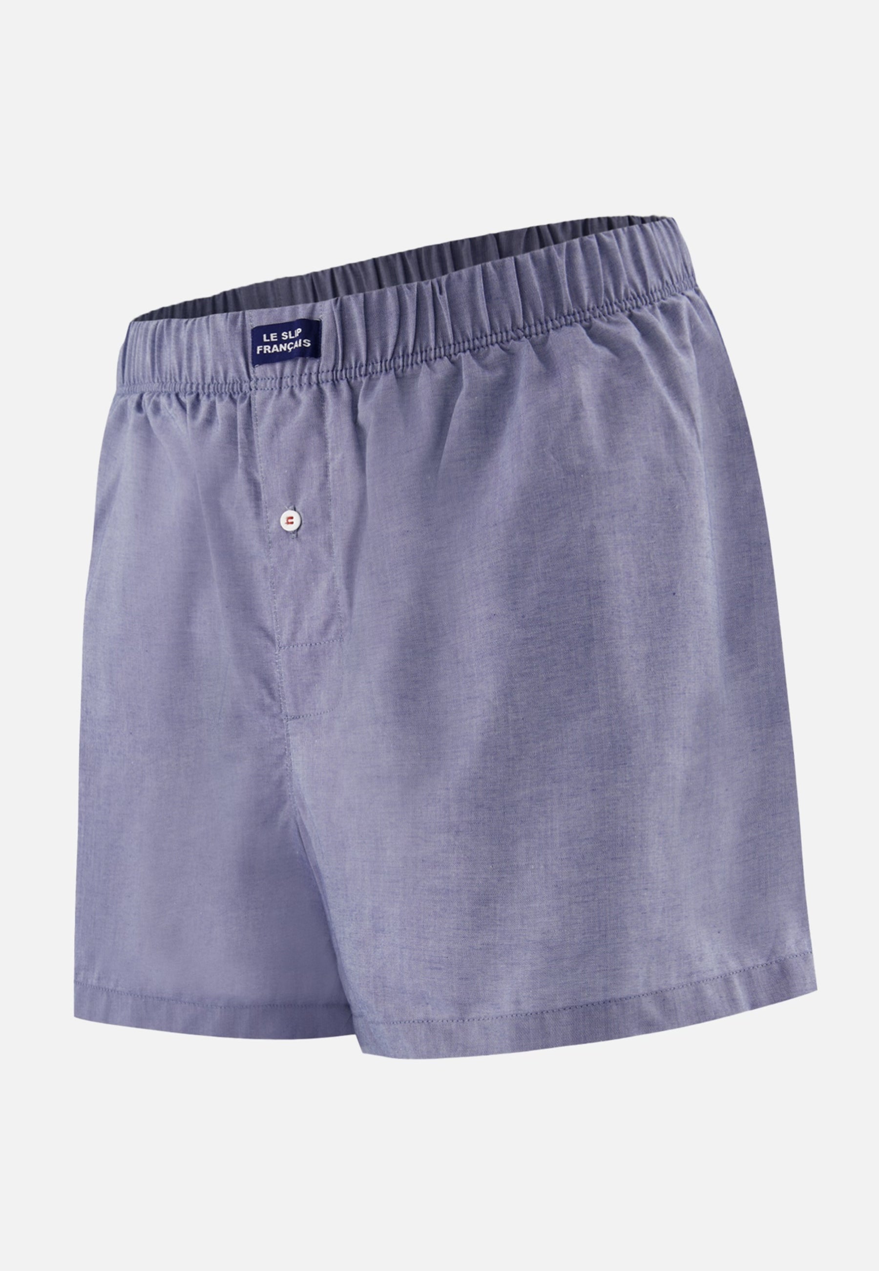 Caleçon à chevrons bleu blanc noir en jersey de coton - Fredo Chevron