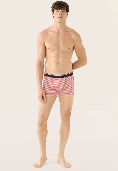 Boxer marinière rouge en coton - Marius Mariniere Rouge