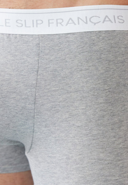 Lot de 5 boxers en coton - Boxers Petit Coeur Marine Marine Bleu Jean Blanc Gris