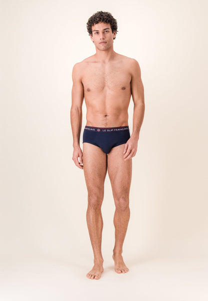 Slip bleu marine en coton - Intrépide Marine