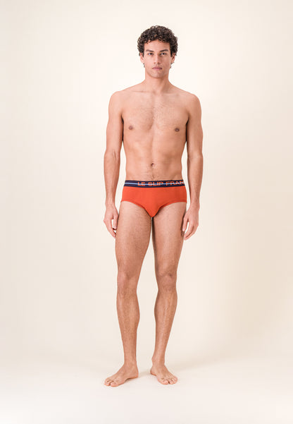 Slip rouge en coton - Intrépide Rouge Brique